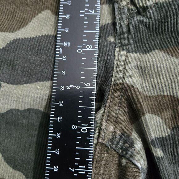 American Eagle Women 2 Regular Mid Rise Camo Corduroy Mom Jeans Super Stretch - Picture 14 of 16